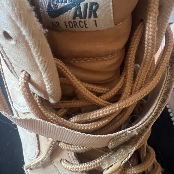 Nike Air Force 1 High Top Sneakers - Brown - Picture 7 of 10